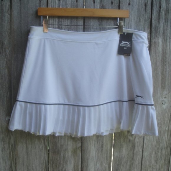 Slazenger Golf Skort White Pickle Ball Skort Tennis Skort NEW with Tags XL - Picture 2 of 4